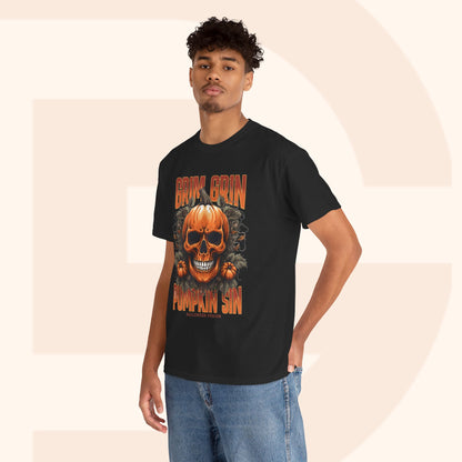 Grin Grin Pumpkin Sin Halloween T-shirt