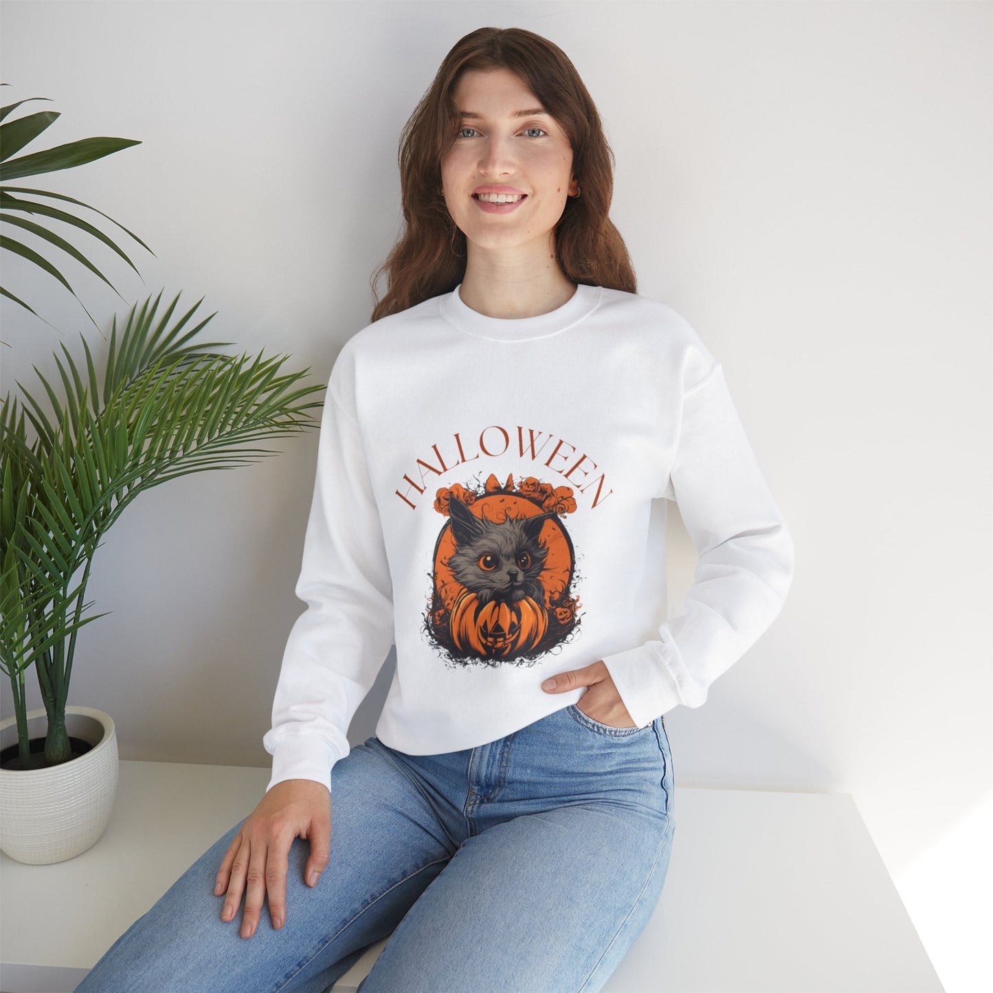 Halloween Spooky Face Sweatshirt