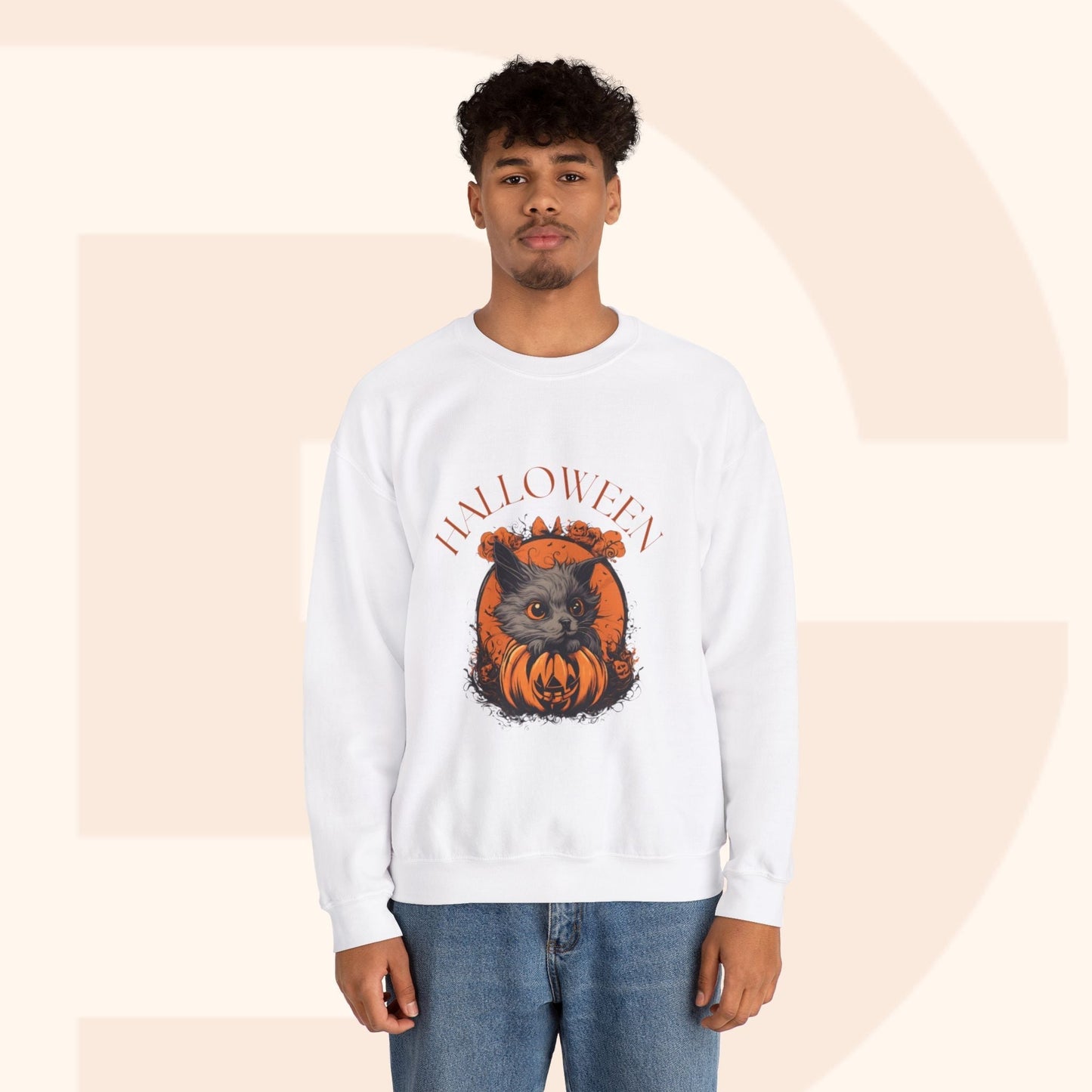 Halloween Spooky Face Sweatshirt