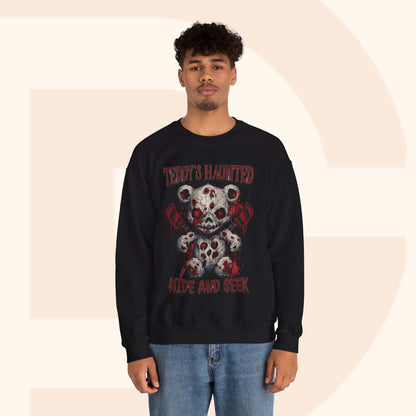 Teddy's Haunted Hide and Seek Halloween Sweatshirt