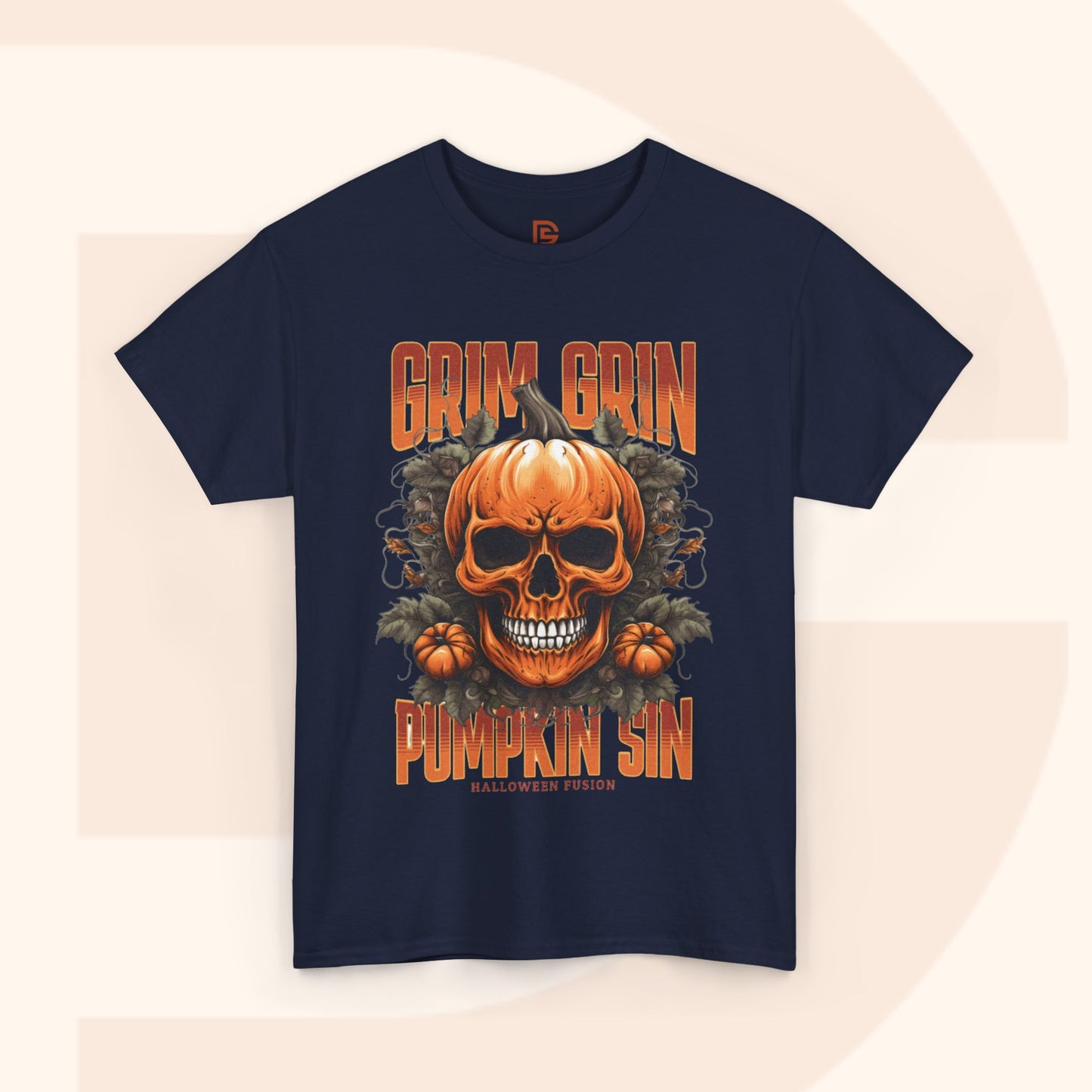 Grin Grin Pumpkin Sin Halloween T-shirt