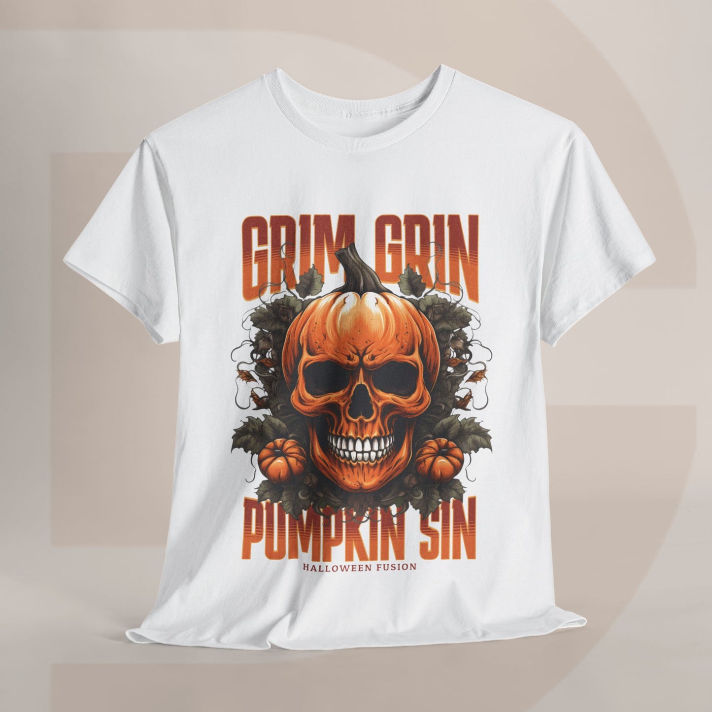 Grin Grin Pumpkin Sin Halloween T-shirt