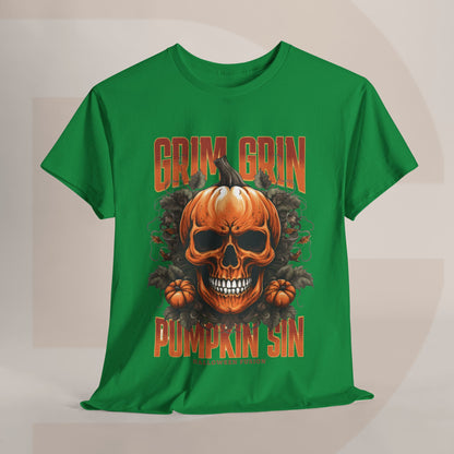 Grin Grin Pumpkin Sin Halloween T-shirt