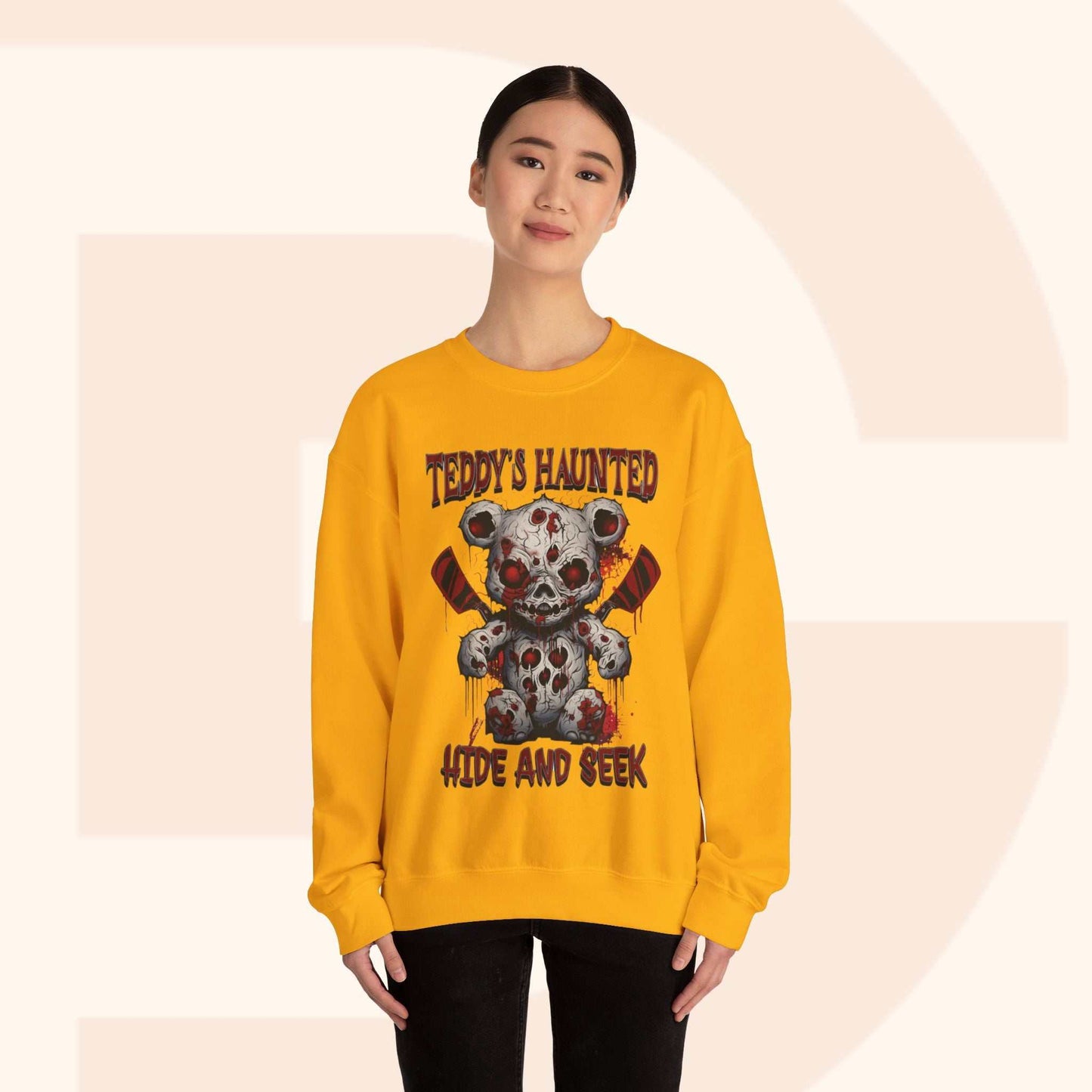 Teddy's Haunted Hide and Seek Halloween Sweatshirt