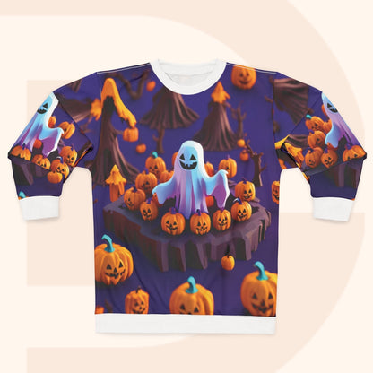 Ghost Face Halloween Sweatshirt Unisex Clothing Spooky Apparel