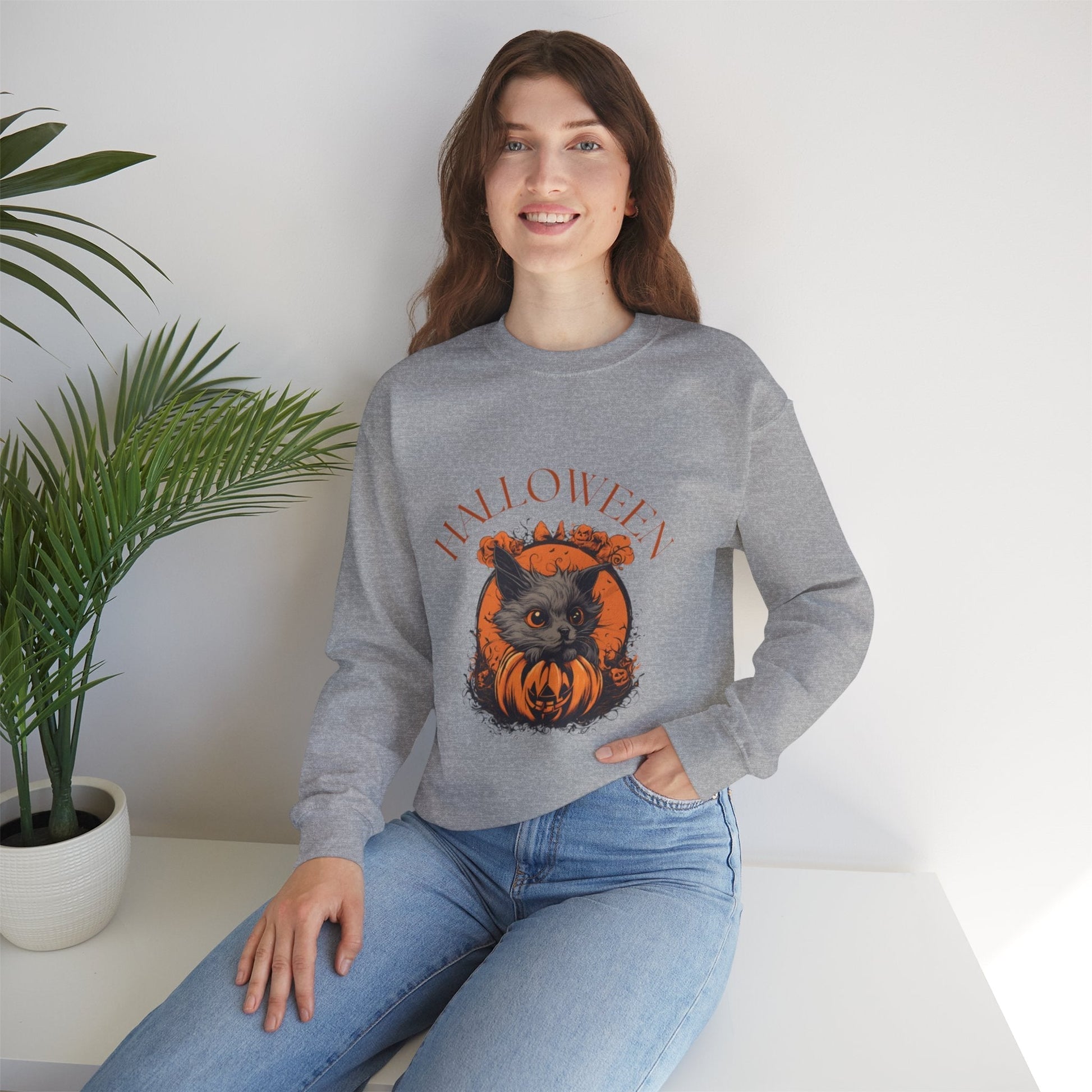 Halloween Spooky Face Sweatshirt