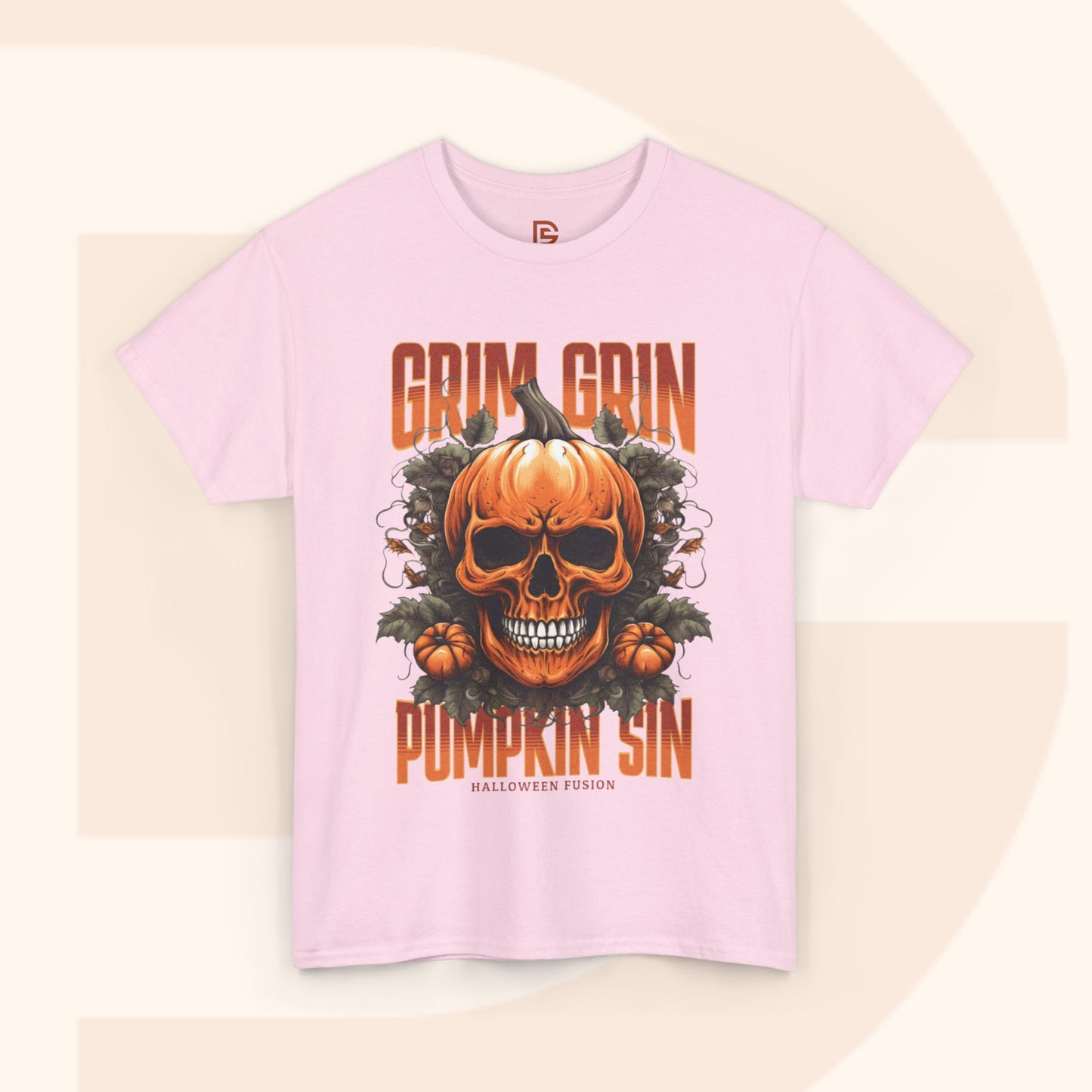 Grin Grin Pumpkin Sin Halloween T-shirt