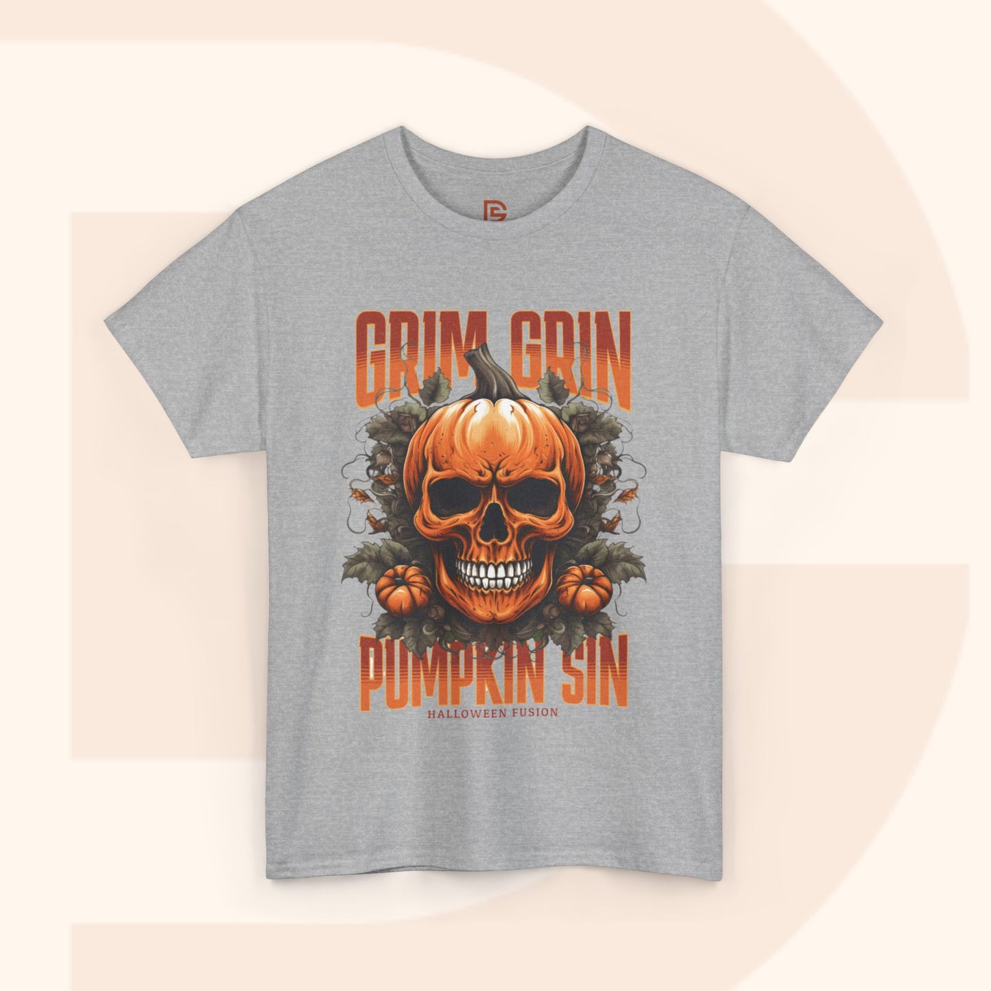 Grin Grin Pumpkin Sin Halloween T-shirt