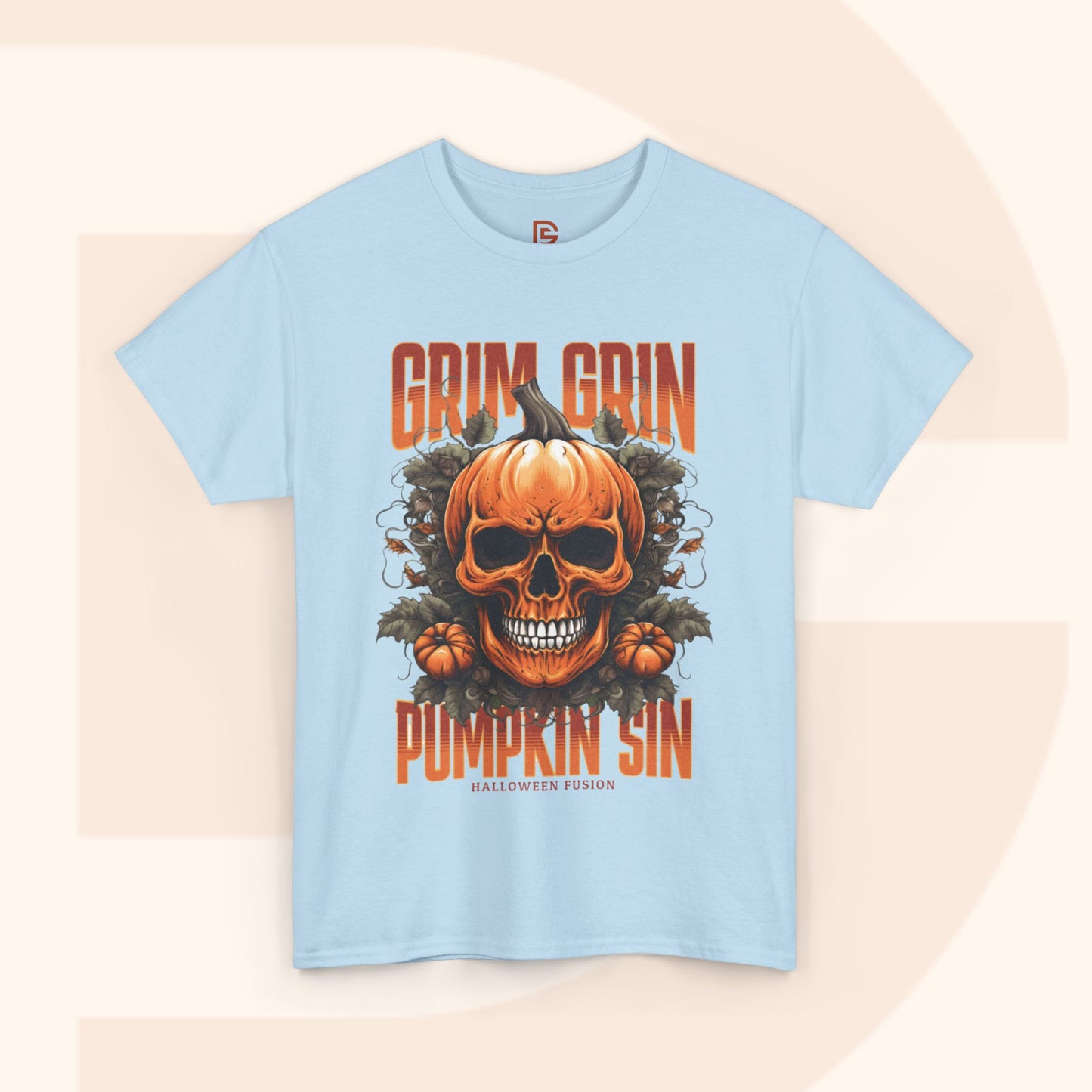 Grin Grin Pumpkin Sin Halloween T-shirt