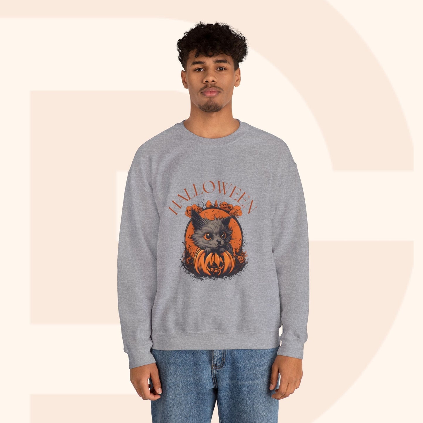 Halloween Spooky Face Sweatshirt