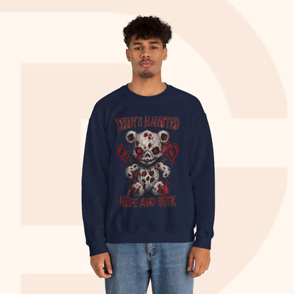 Teddy's Haunted Hide and Seek Halloween Sweatshirt