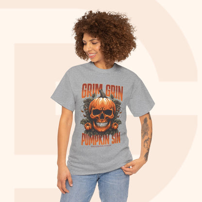 Grin Grin Pumpkin Sin Halloween T-shirt