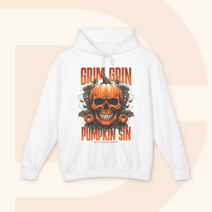 Grin Grin Pumpkin Sweatshirt - Mischievously Cute Halloween Hoodie