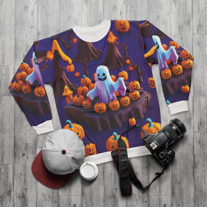 Ghost Face Halloween Sweatshirt Unisex Clothing Spooky Apparel