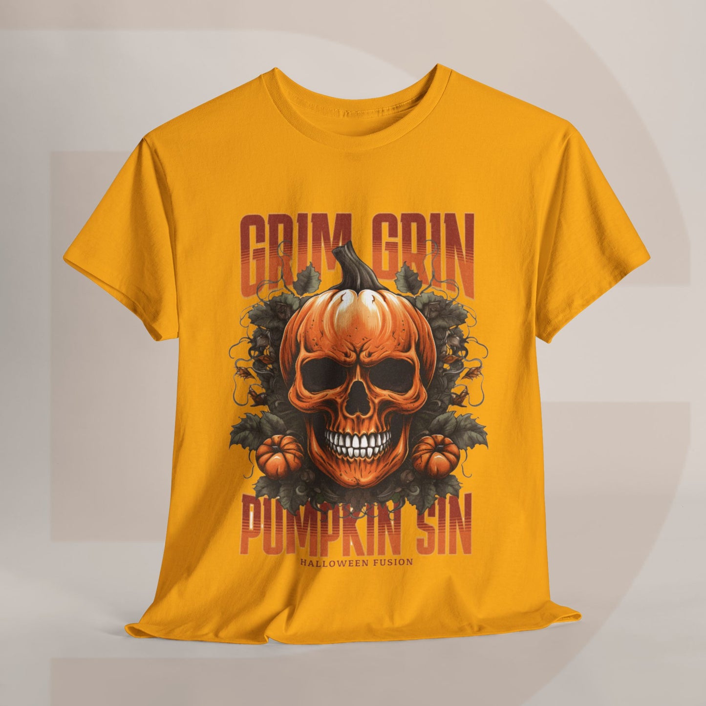 Grin Grin Pumpkin Sin Halloween T-shirt