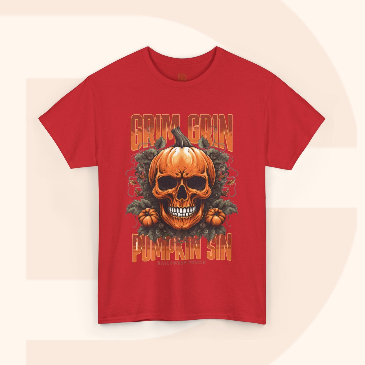 Grin Grin Pumpkin Sin Halloween T-shirt