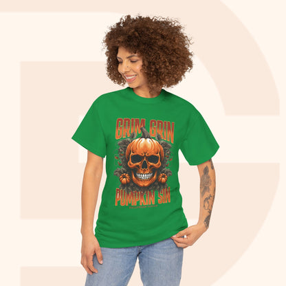 Grin Grin Pumpkin Sin Halloween T-shirt