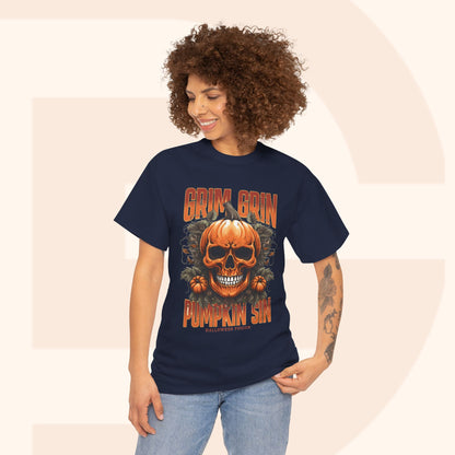 Grin Grin Pumpkin Sin Halloween T-shirt