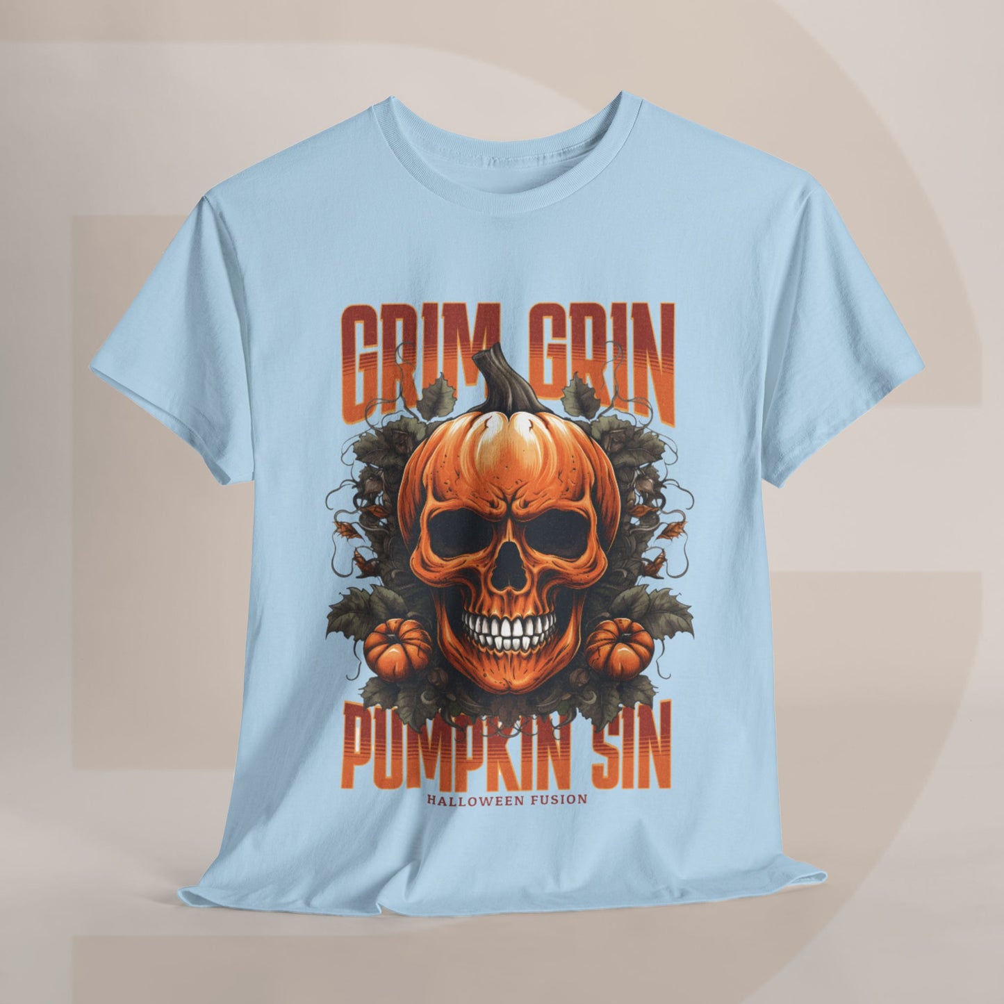 Grin Grin Pumpkin Sin Halloween T-shirt