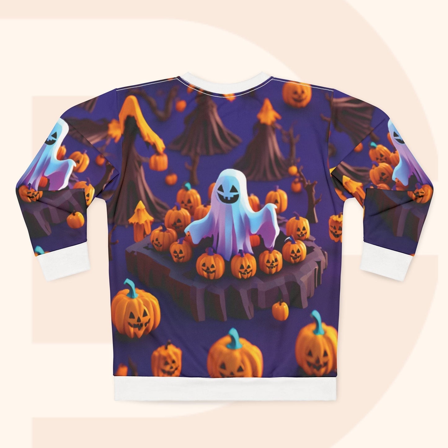 Ghost Face Halloween Sweatshirt Unisex Clothing Spooky Apparel